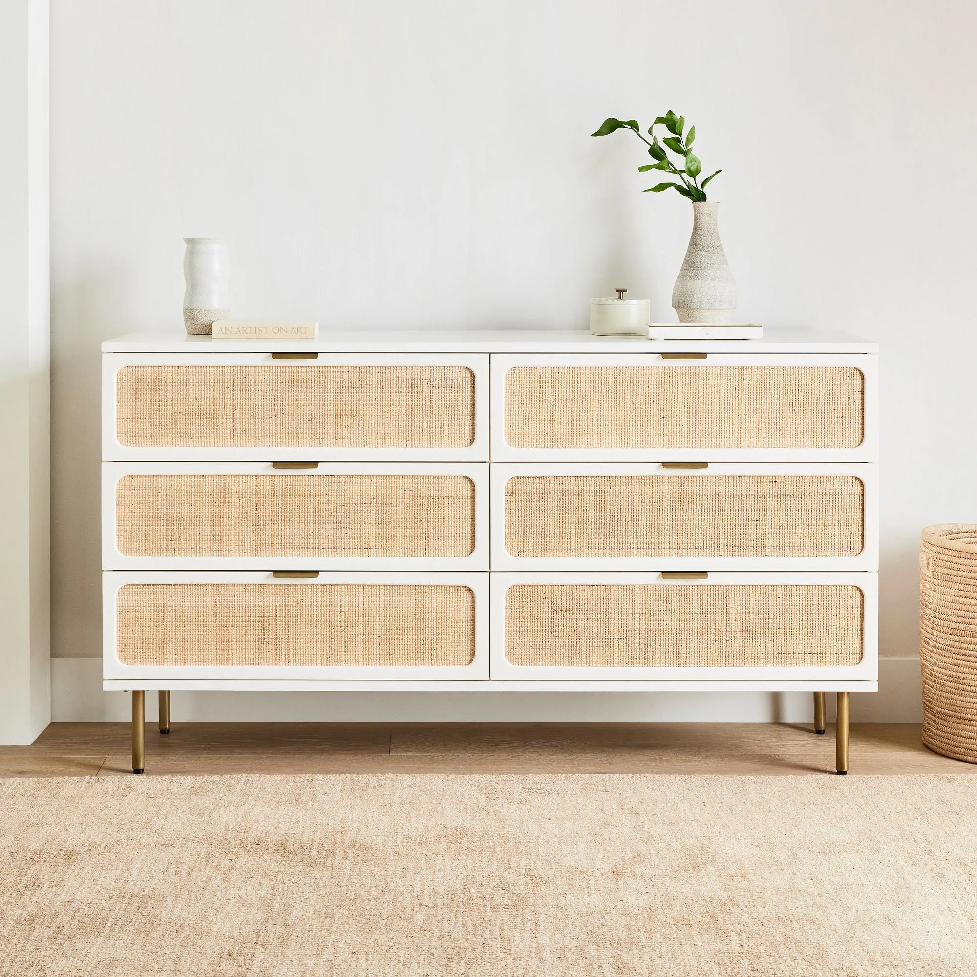 Ida Woven 6 Drawer Dresser