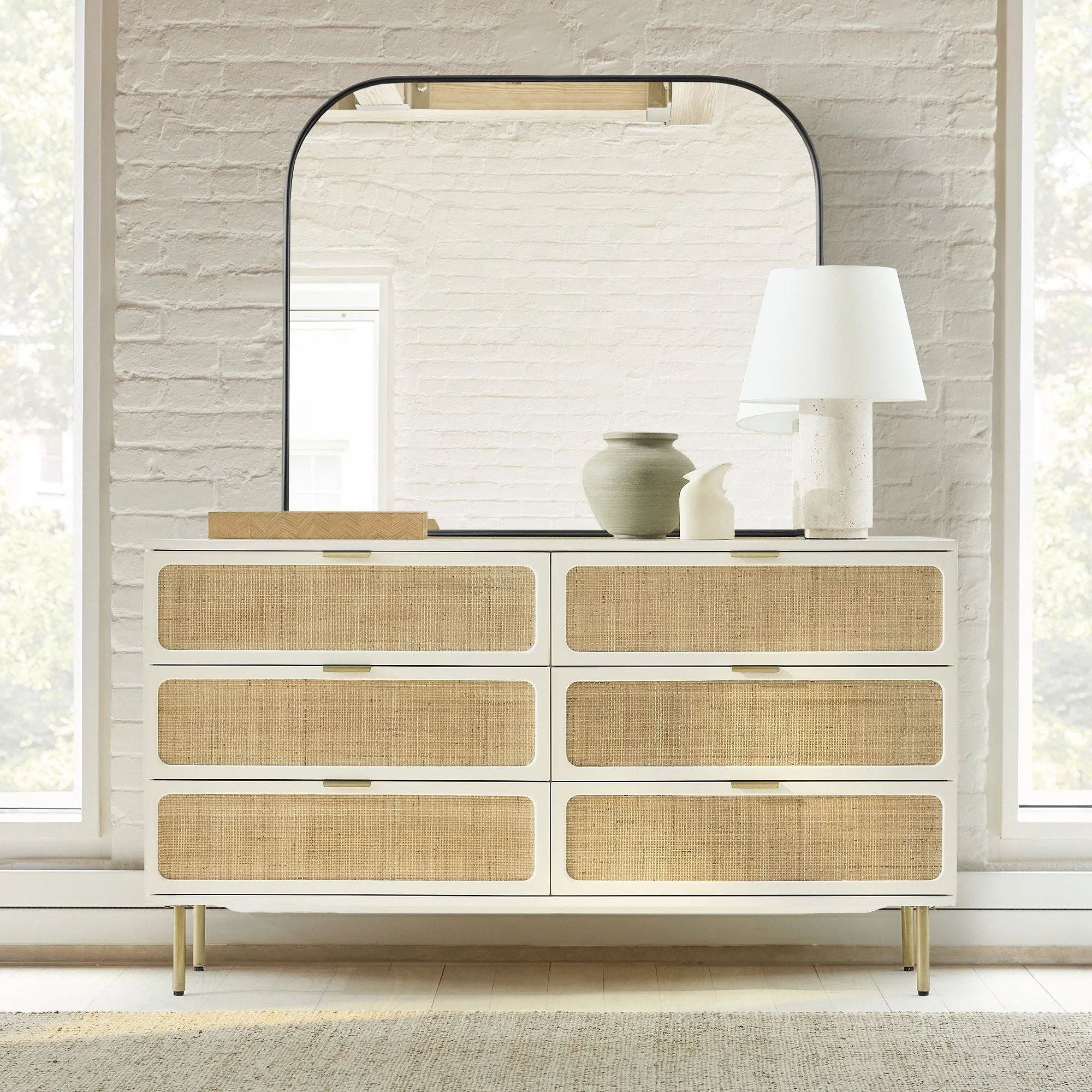 Ida Woven 6 Drawer Dresser
