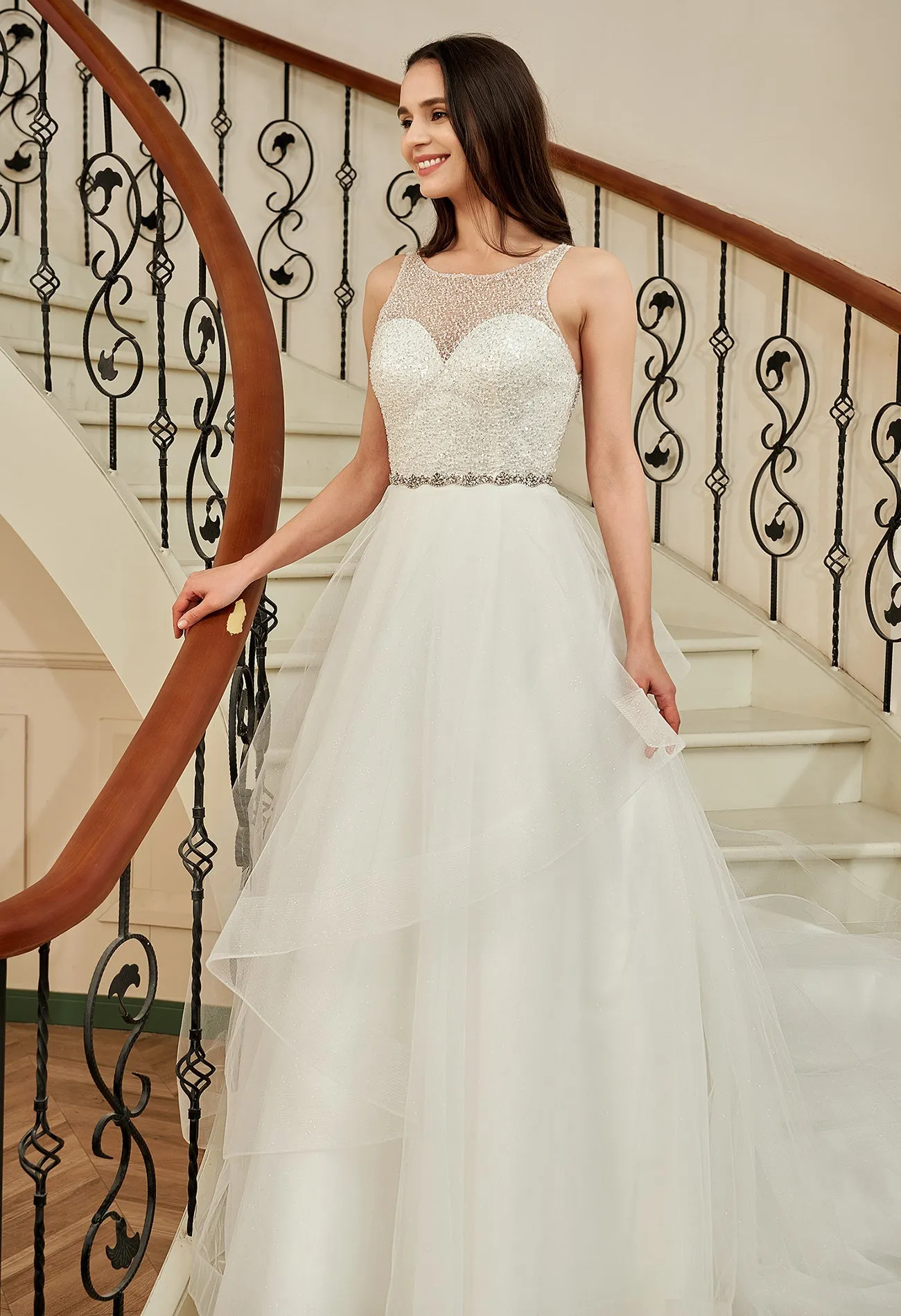 Jacinda Beaded Keyhole Back Gown in Ivory Size 10 Express NZ wide
