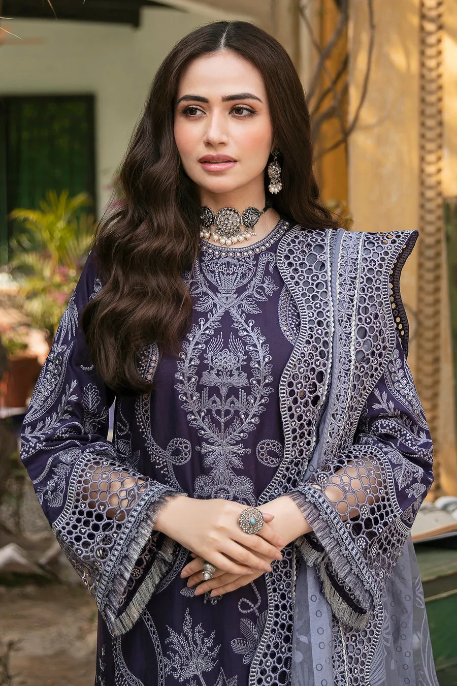 JAZMIN SHAHKAAR LAWN SS'23 | Vol 2 | BANAFSHI