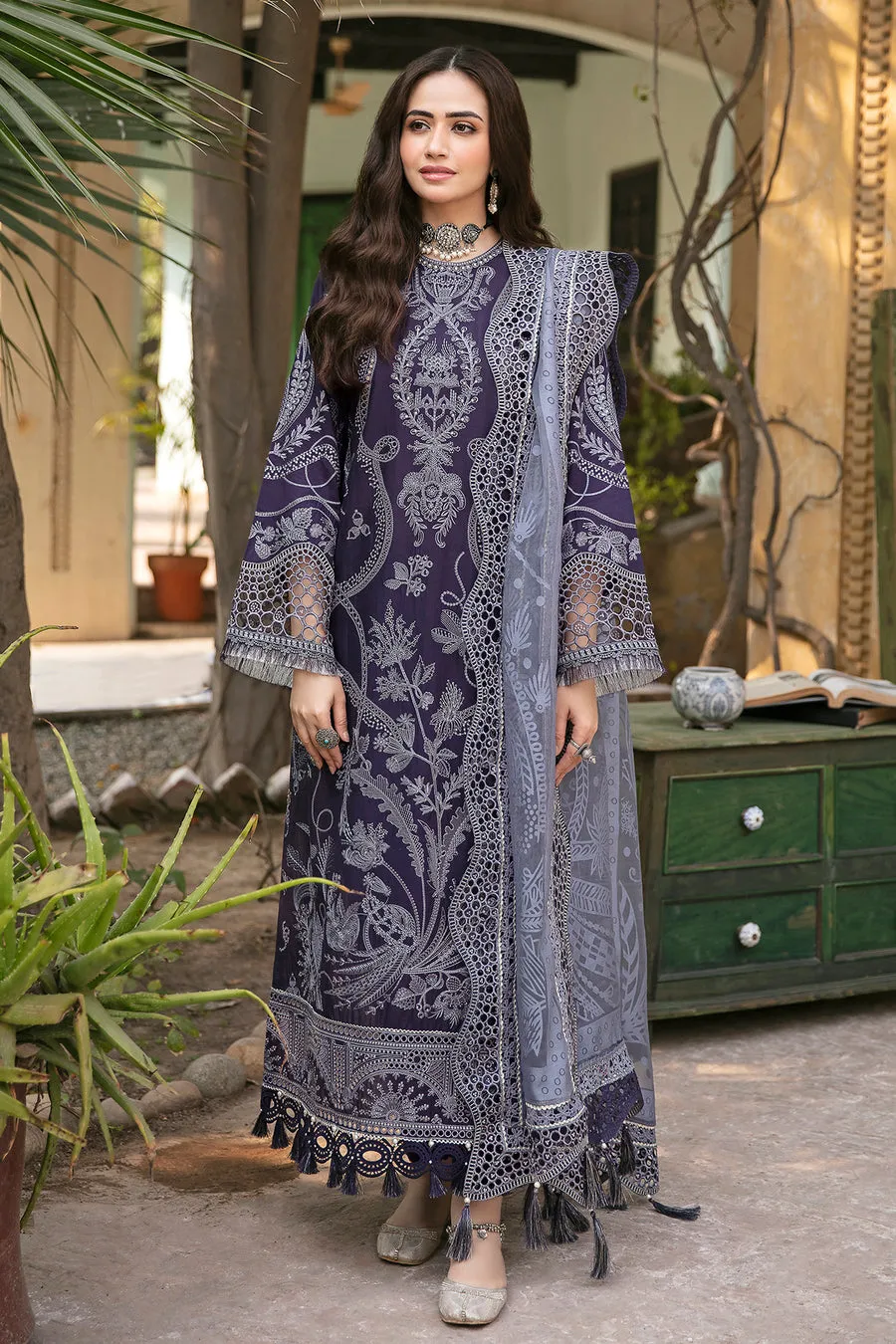 JAZMIN SHAHKAAR LAWN SS'23 | Vol 2 | BANAFSHI