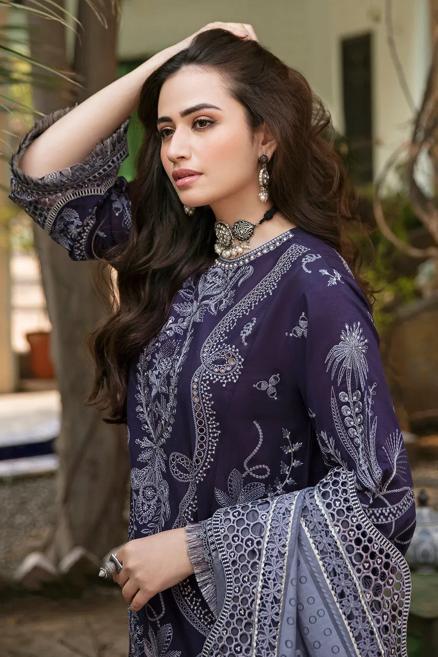 JAZMIN SHAHKAAR LAWN SS'23 | Vol 2 | BANAFSHI
