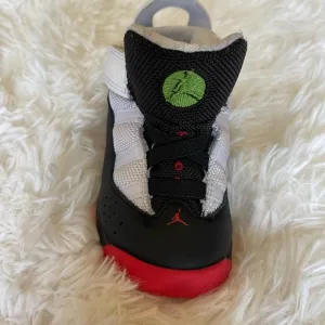 JORDAN sneakers, new, white &amp; red, size 6C