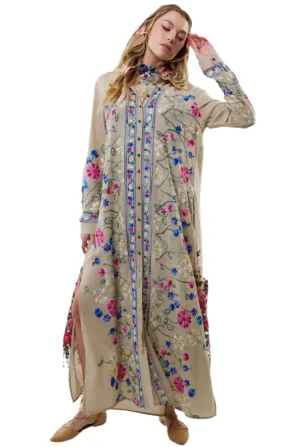 Kensington Embroidered Gardens Maxi Duster / Topper