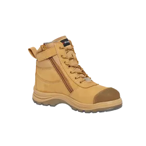 KingGee Men's Tradie 6Z Electrical Hazard Protection Work Safety Boots - Wheat