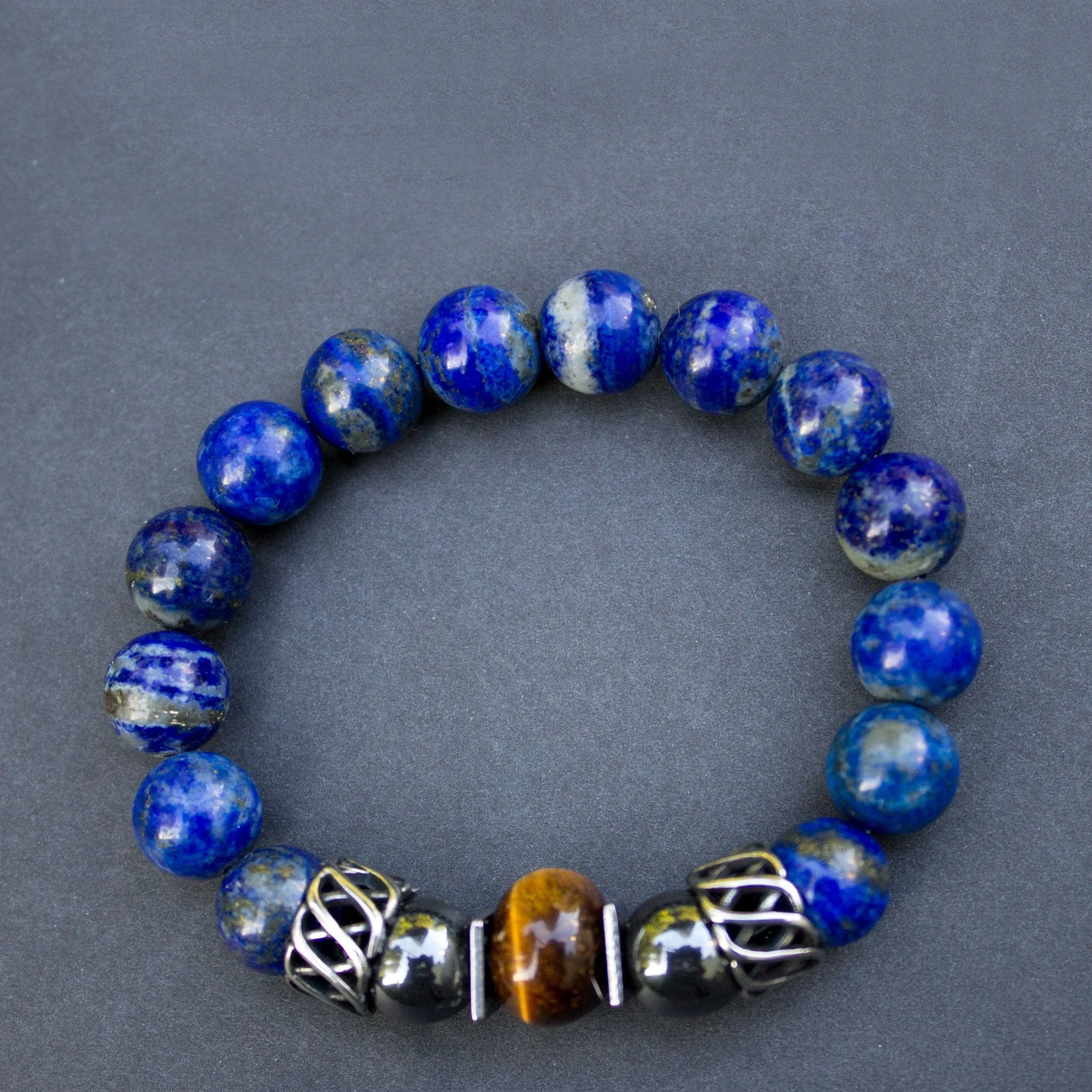 Lapis Lazuli Gemstones Men's bracelet