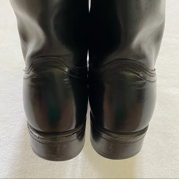 Laredo Women’s Western Cowboy Black Leather Boots Size 6.5 - Made in USA