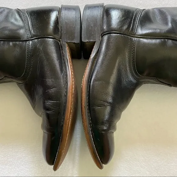 Laredo Women’s Western Cowboy Black Leather Boots Size 6.5 - Made in USA