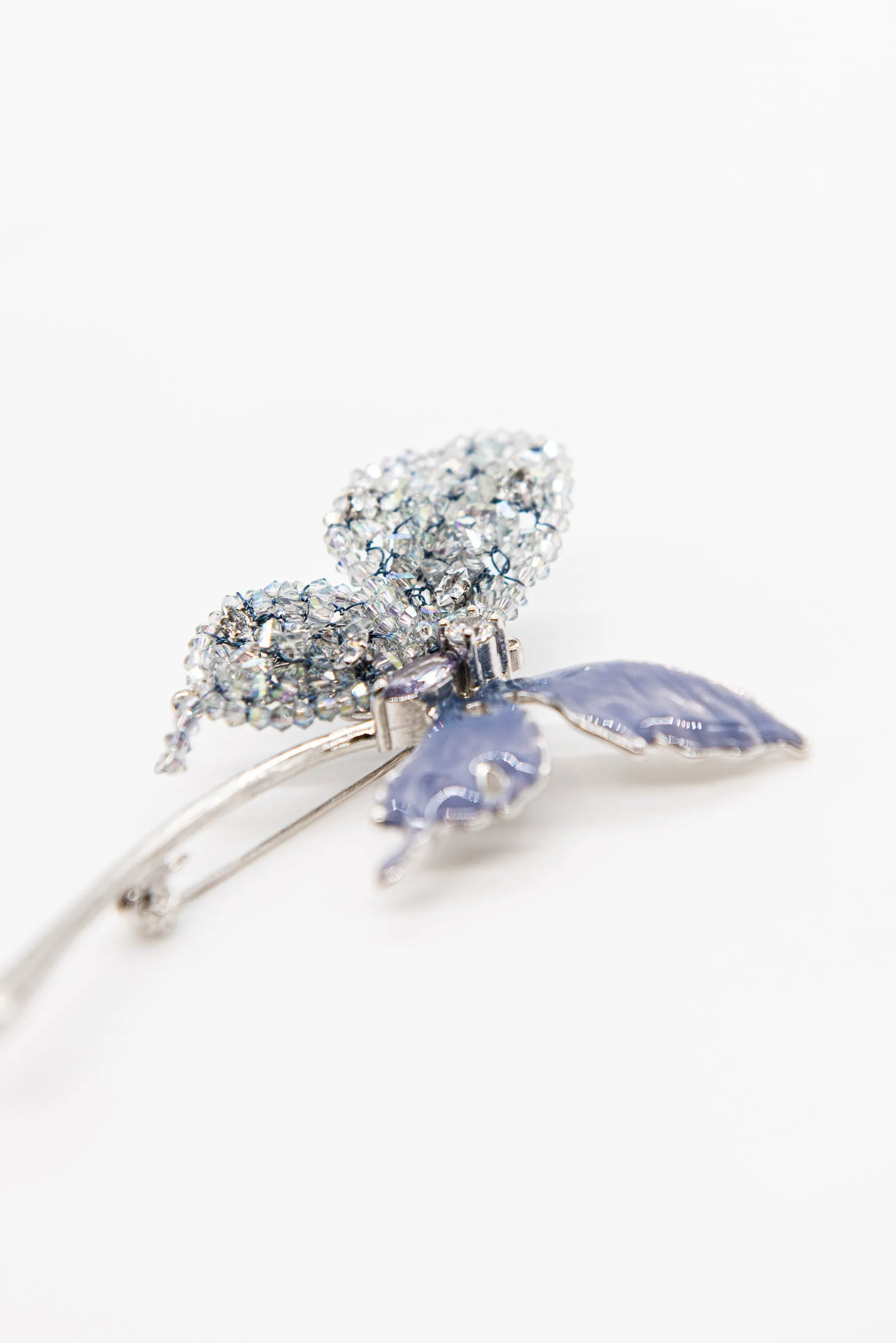 Lavender Butterfly Brooch