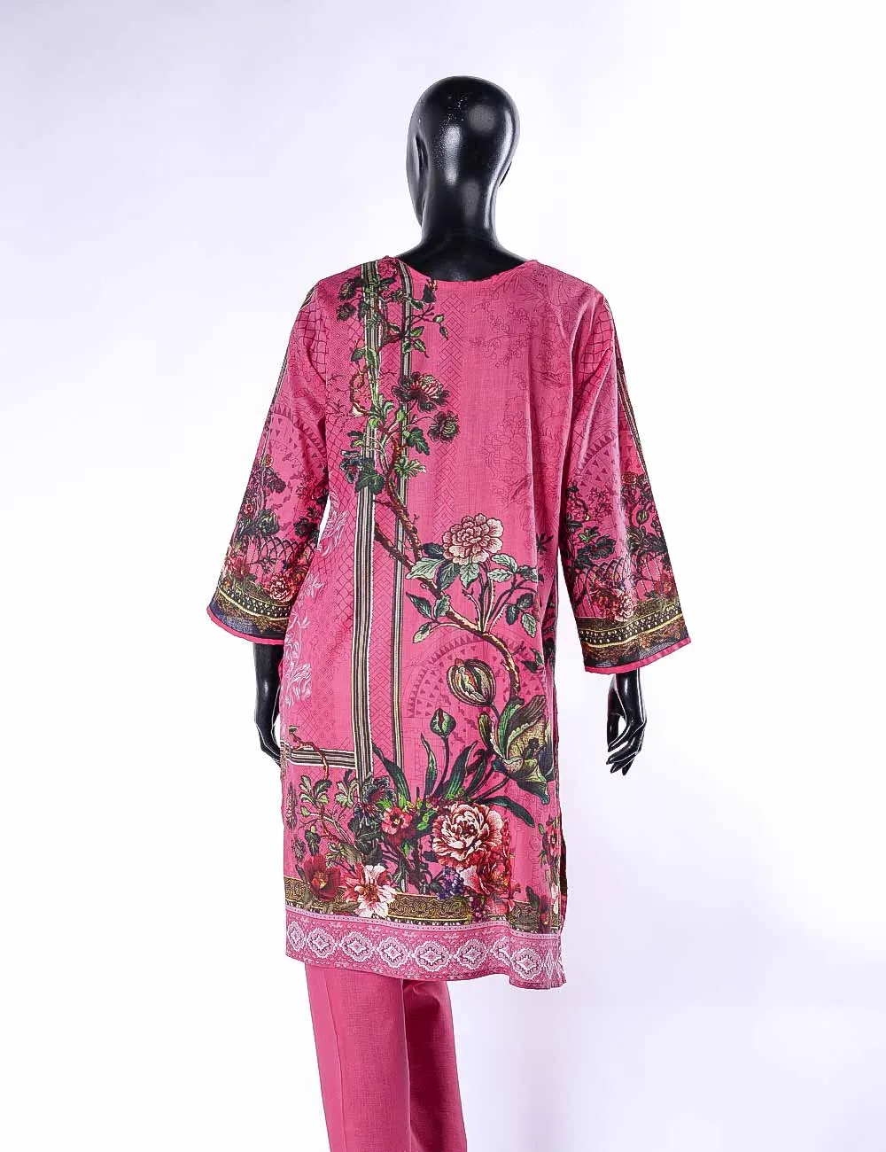 LC-3A - Camellia  |  Unstitched Printed & Embroidered Cambric Dress