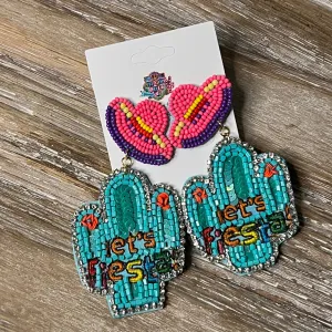 Let's Fiesta Earrings - Turquoise