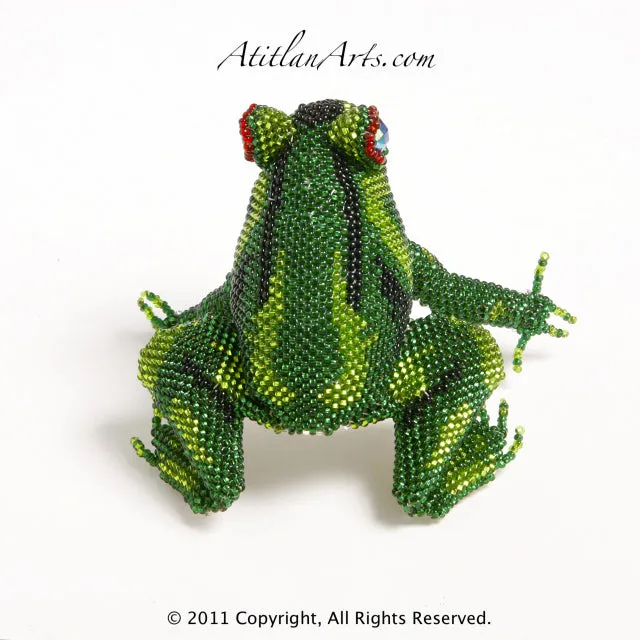 Light, Dark Green & Black Frog Striped 06 [Frogs]