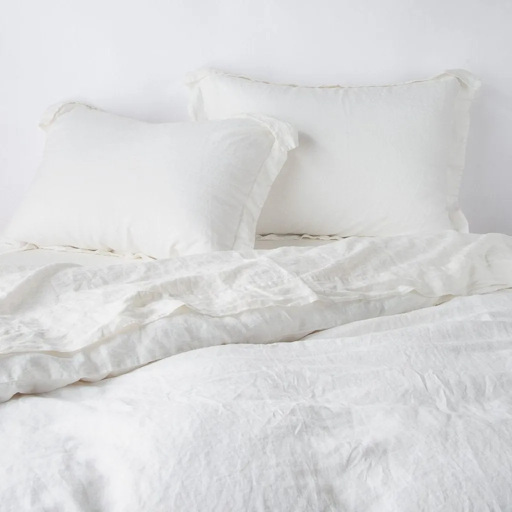 Linen Standard Sham - Winter White