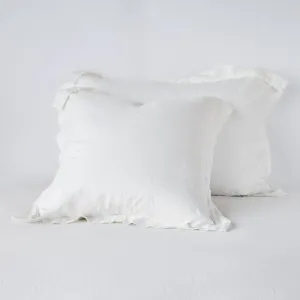 Linen Standard Sham - Winter White