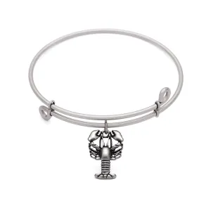 Lobster, Bangle Antique Silver Color Finish