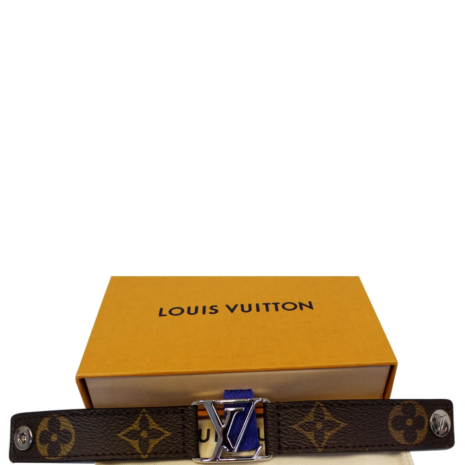 LOUIS VUITTON Hockenheim Monogram Canvas Bracelet 19