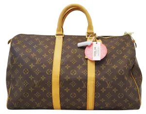 LOUIS VUITTON Monogram Keepall 45 Boston Bag