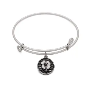 Luck, Bangle Antique Silver Color Finish