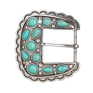 M&F Blazin Roxx Buckle with Turquoise Stones 37931