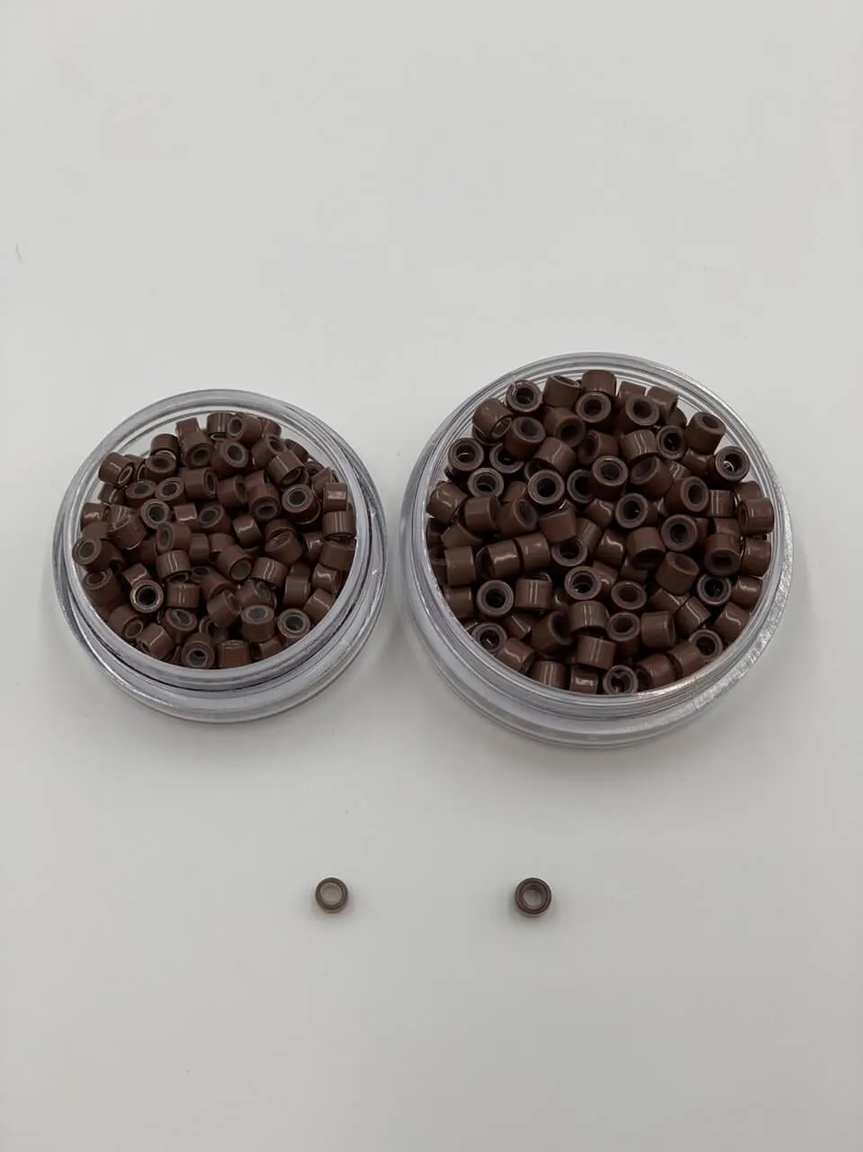 Medium Aluminum Silicone Hair Extension Beads