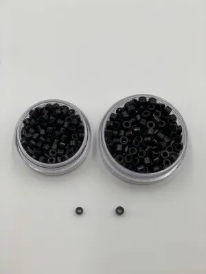 Medium Aluminum Silicone Hair Extension Beads