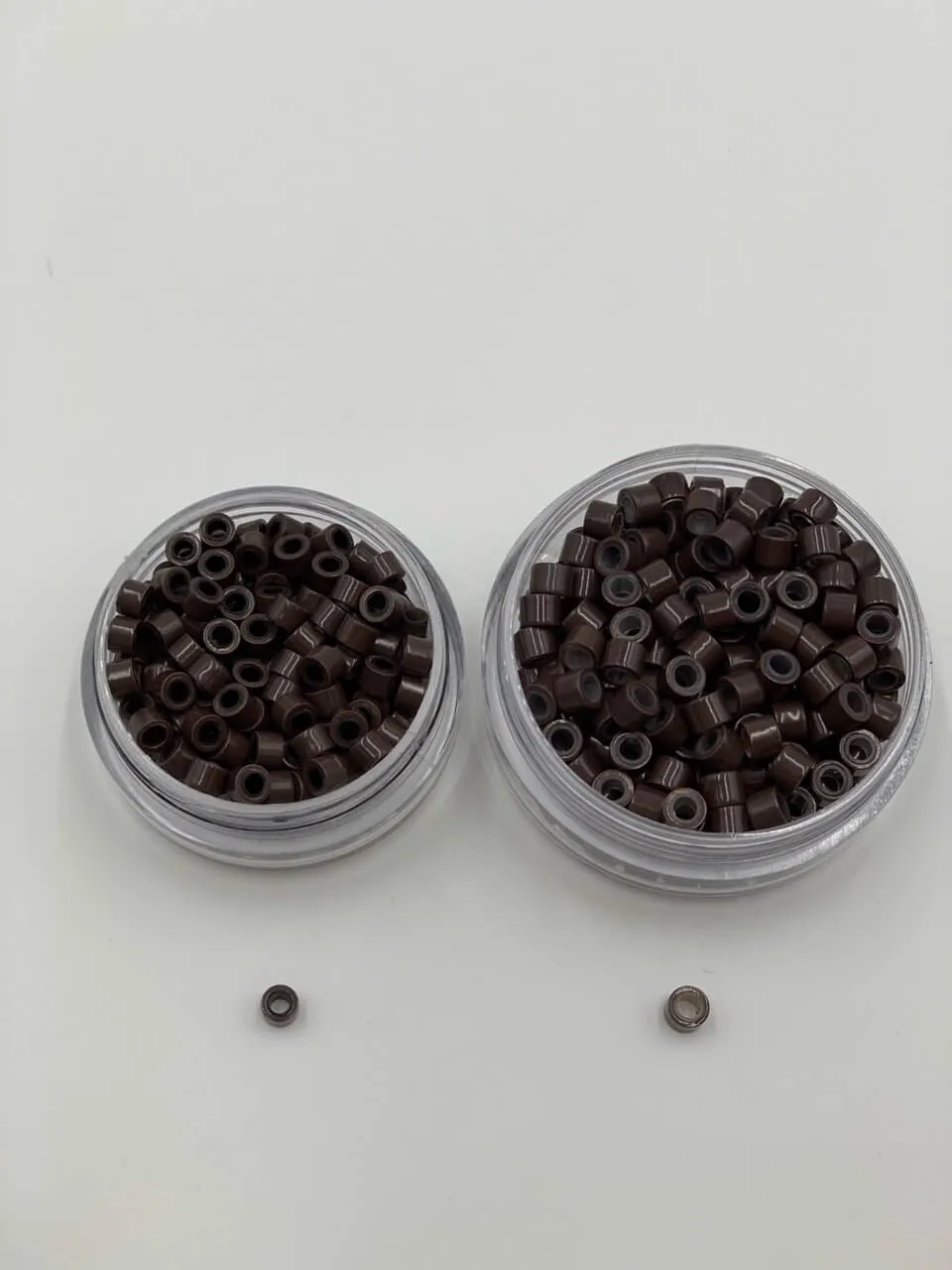 Medium Aluminum Silicone Hair Extension Beads