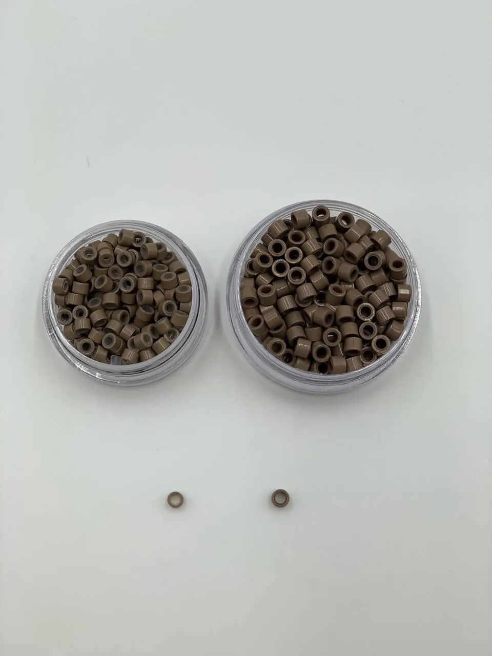 Medium Aluminum Silicone Hair Extension Beads
