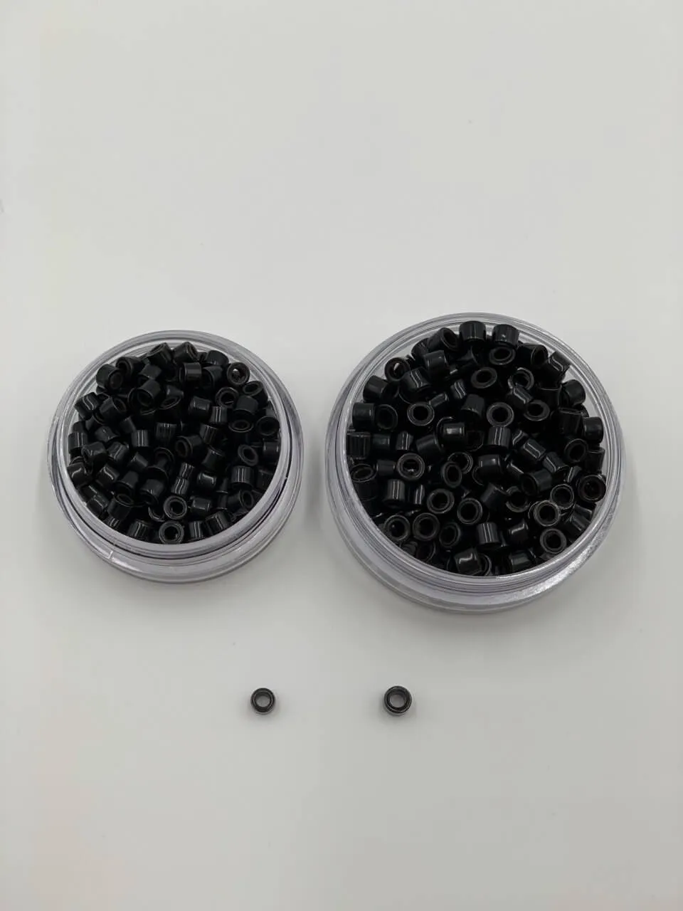 Medium Aluminum Silicone Hair Extension Beads