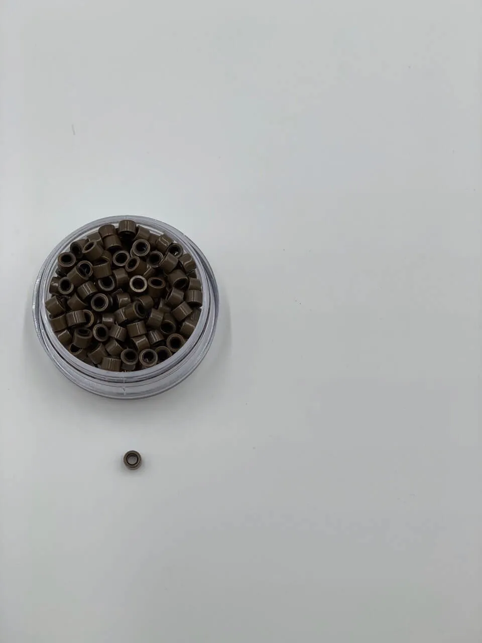 Medium Aluminum Silicone Hair Extension Beads