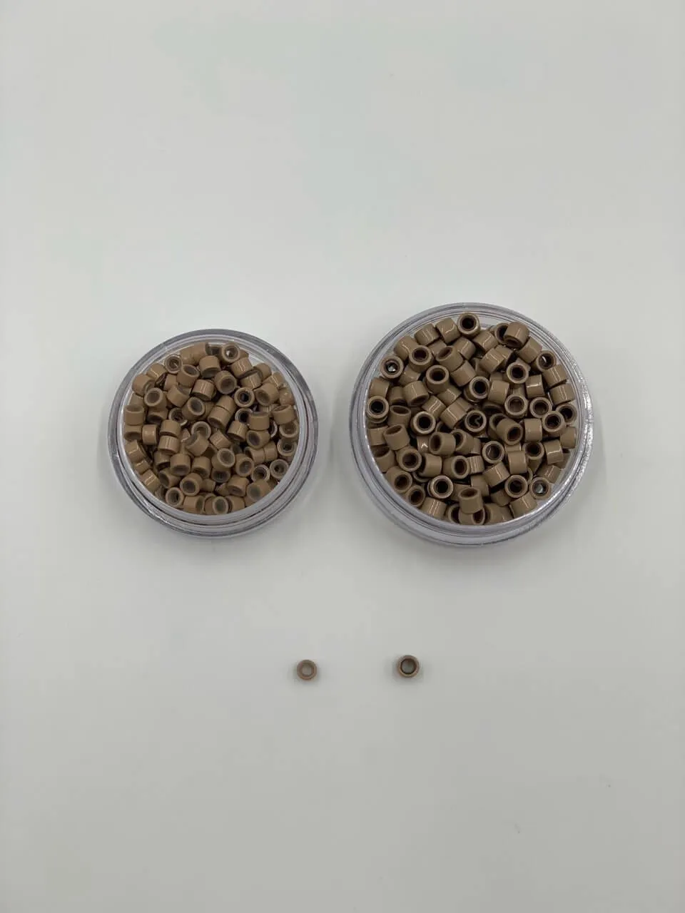 Medium Aluminum Silicone Hair Extension Beads