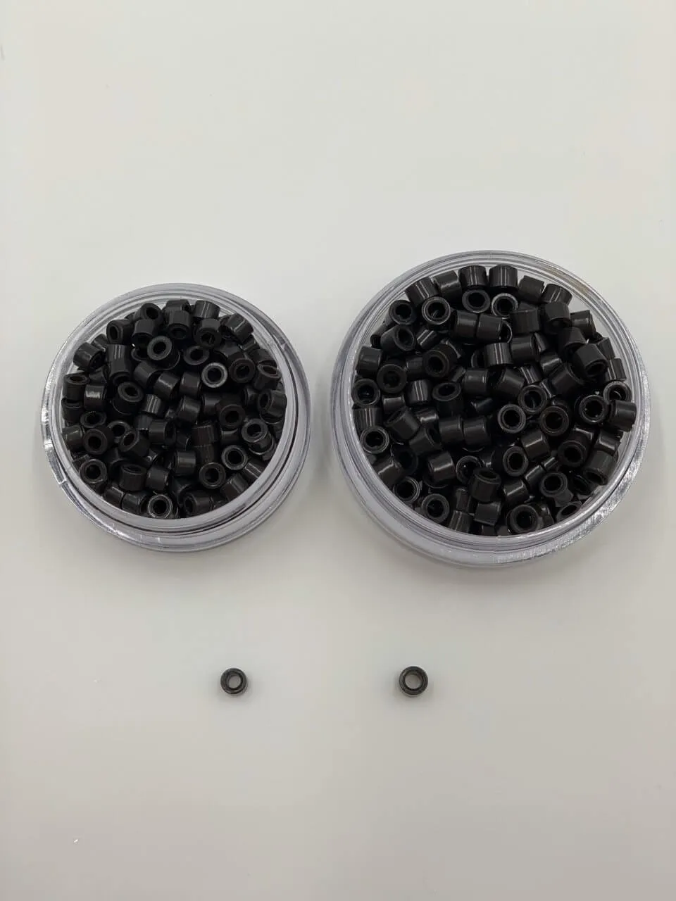 Medium Aluminum Silicone Hair Extension Beads