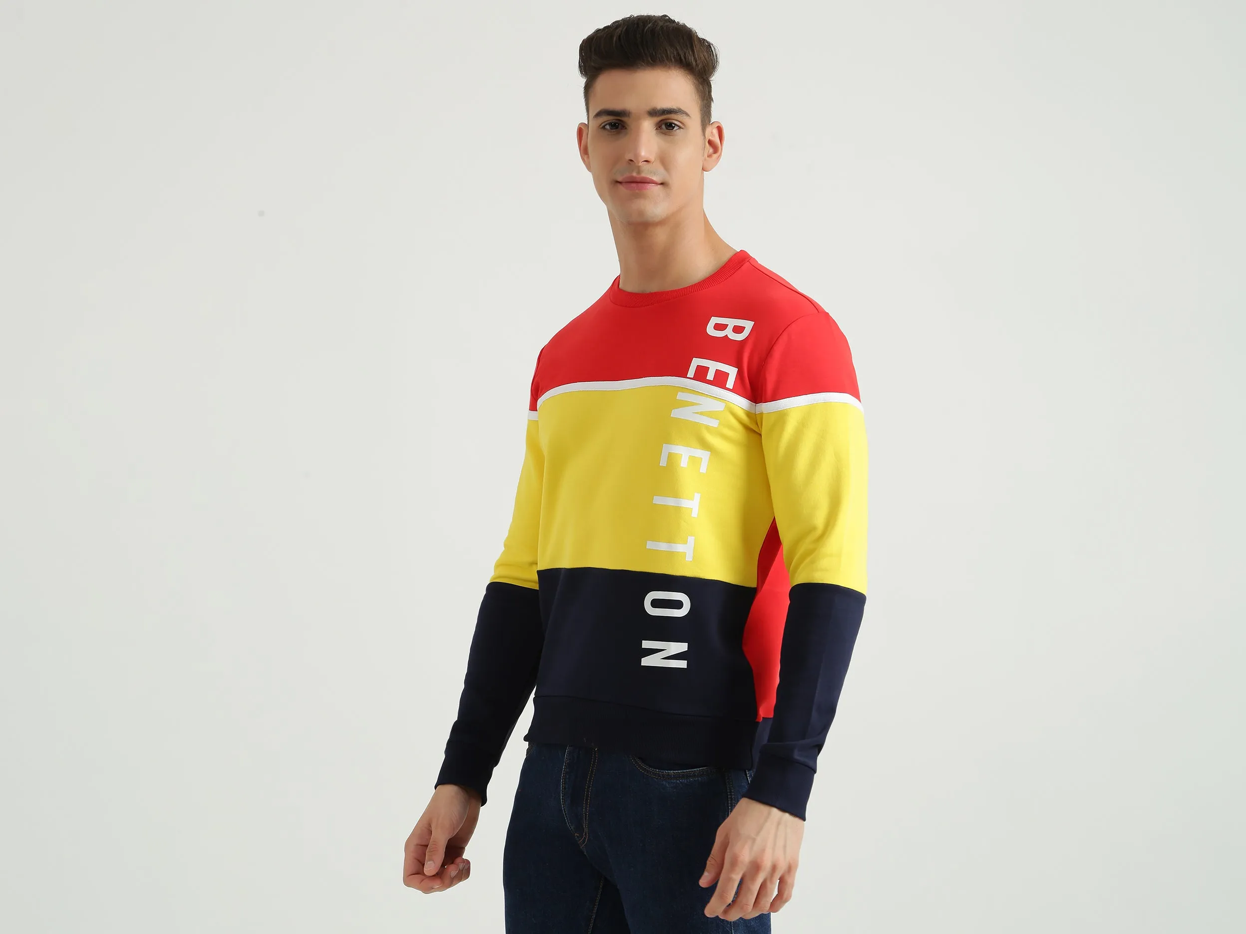 Mens Colourblocked Sweatshirt
