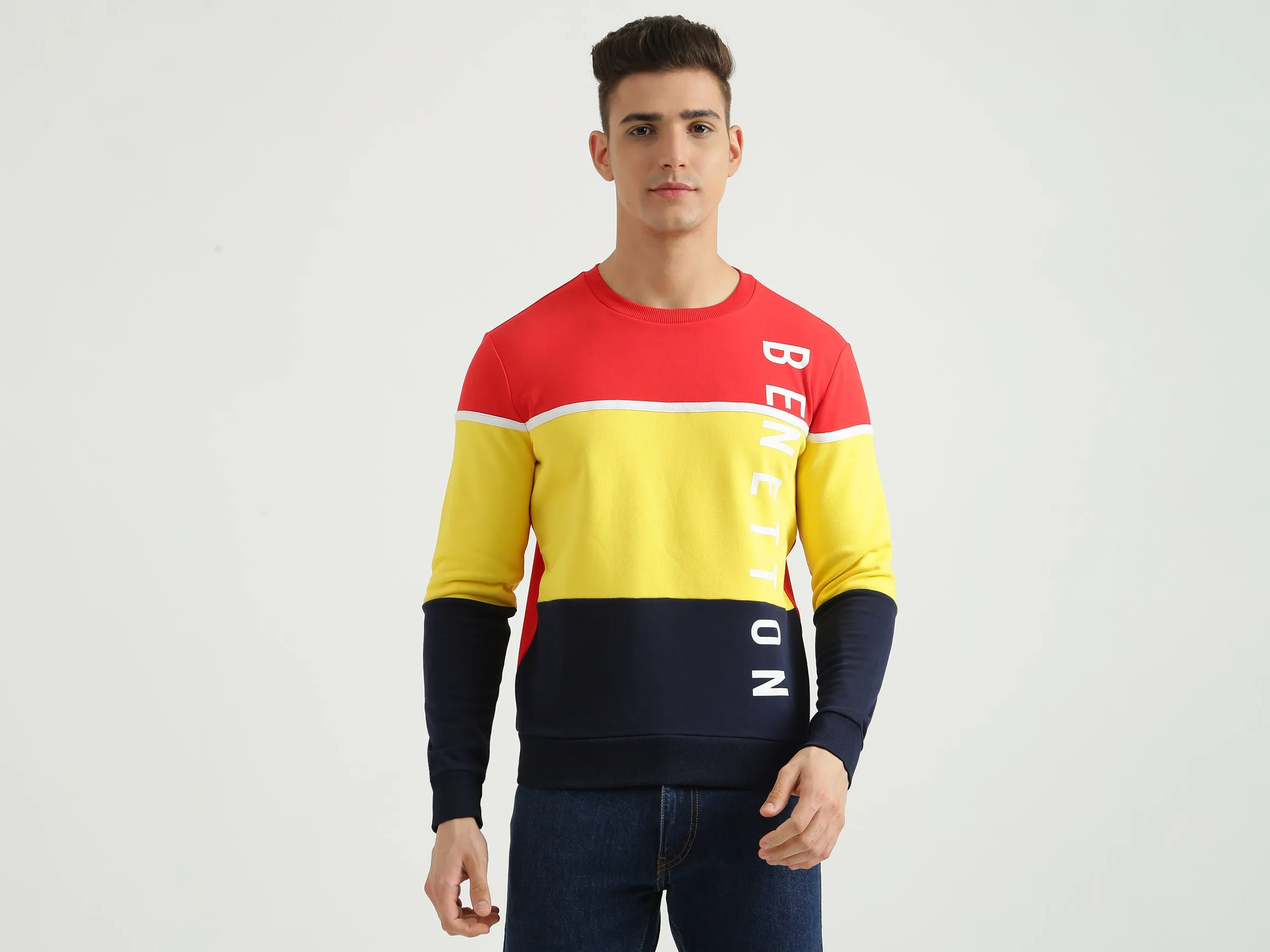 Mens Colourblocked Sweatshirt