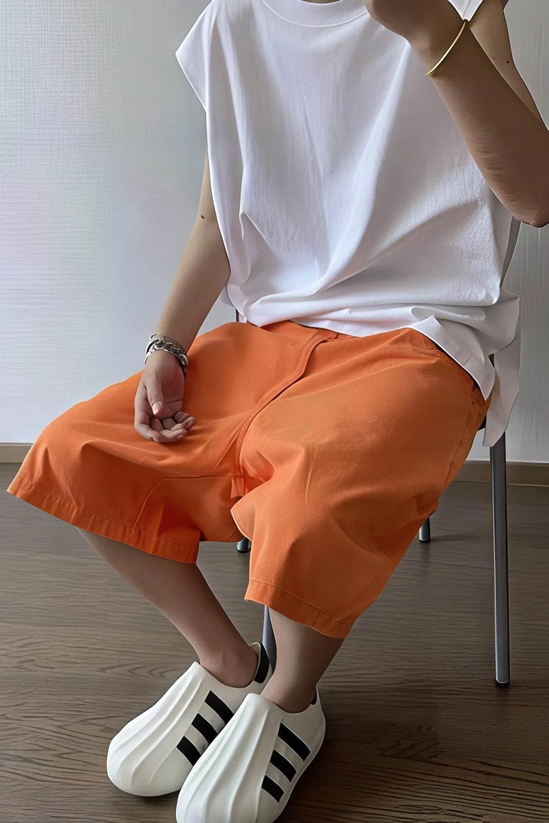 Men's Washed Canvas Shorts - Summer Solid Pastel Colors