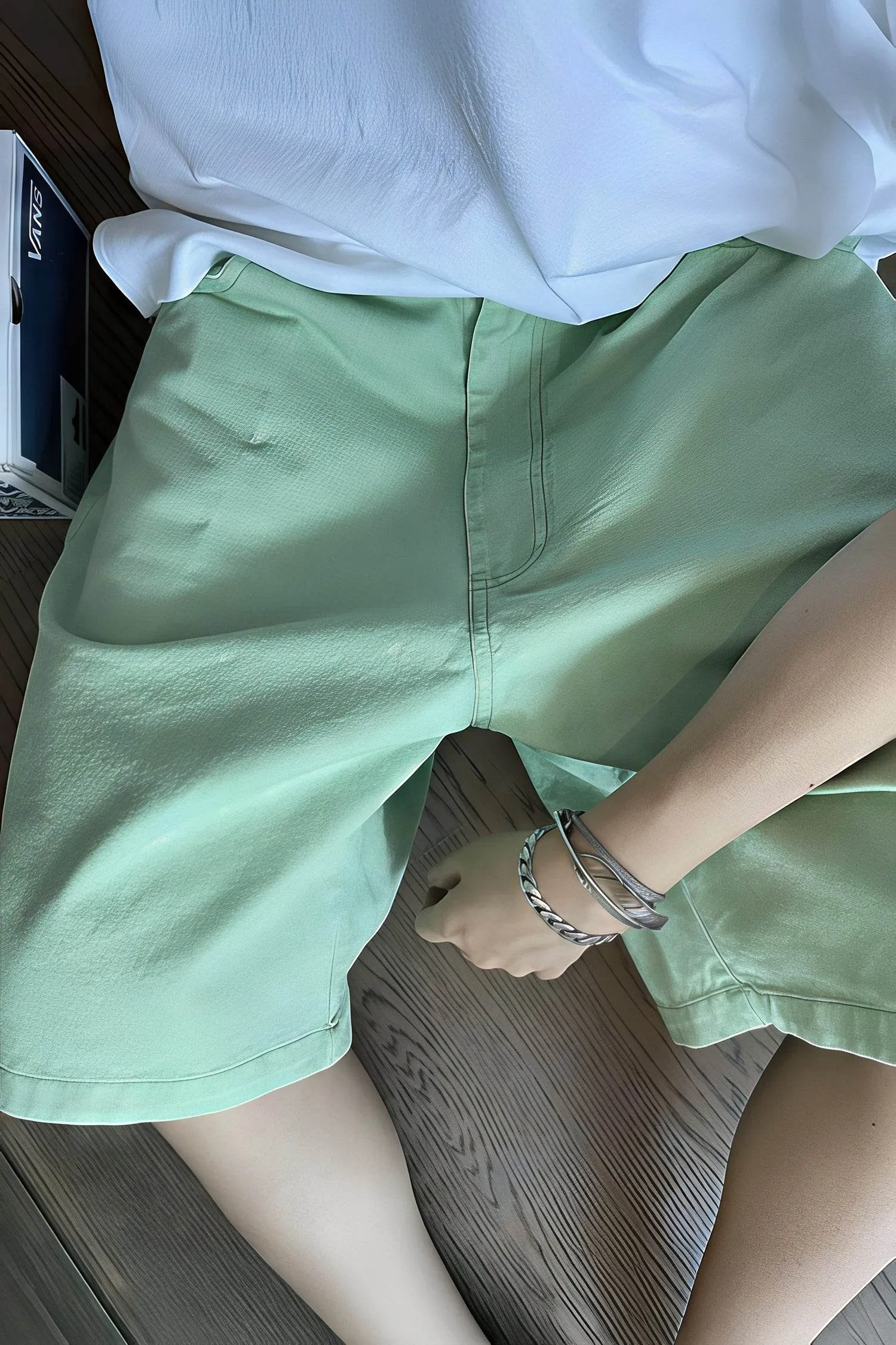 Men's Washed Canvas Shorts - Summer Solid Pastel Colors