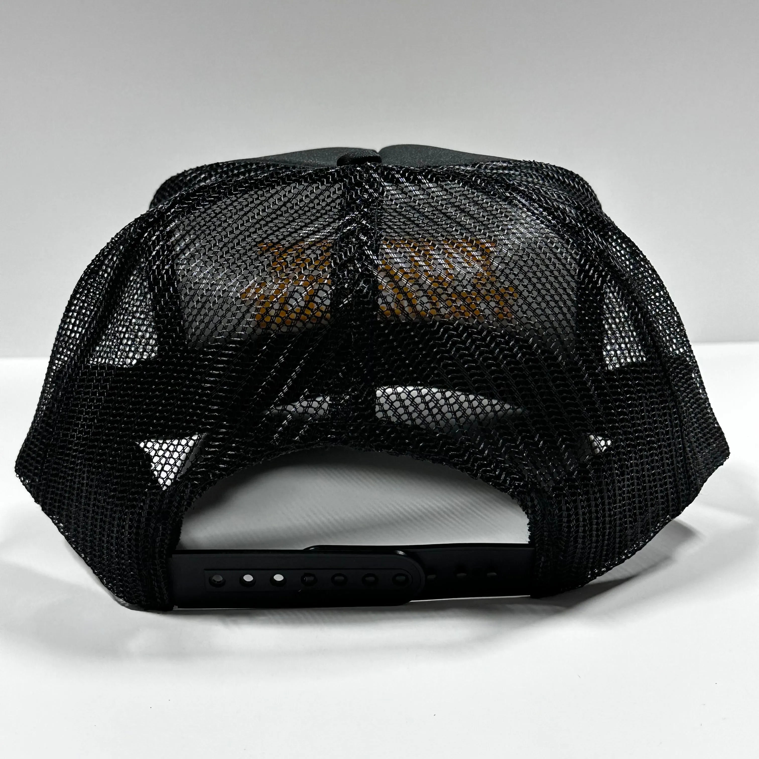 Mentally Unstable on Vintage Gold Leaf Mesh Snapback Hat Cap with Rope Custom Embroidery