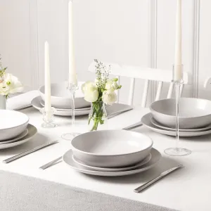 Mia Stoneware Dinnerware Set - White