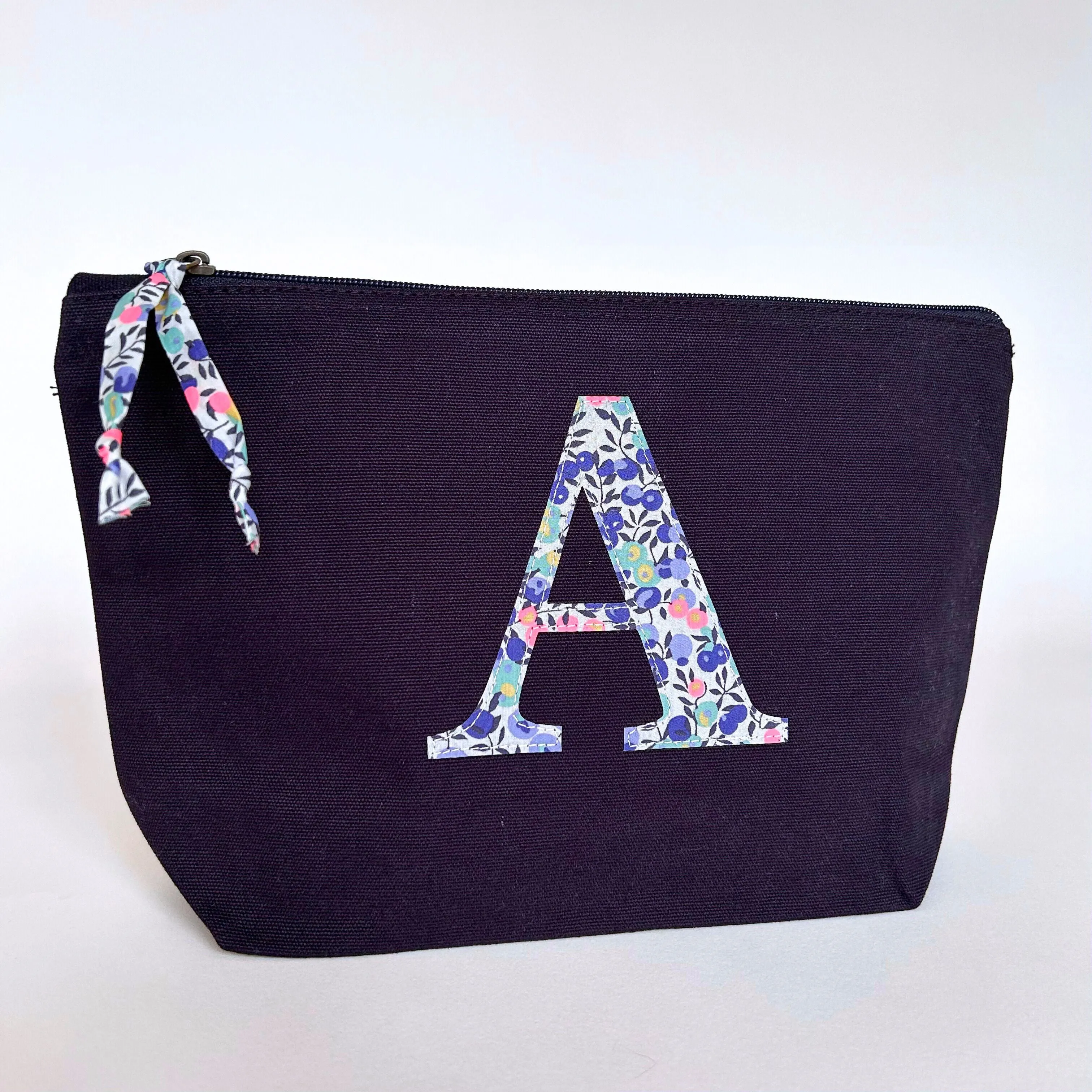 Navy initial pouch
