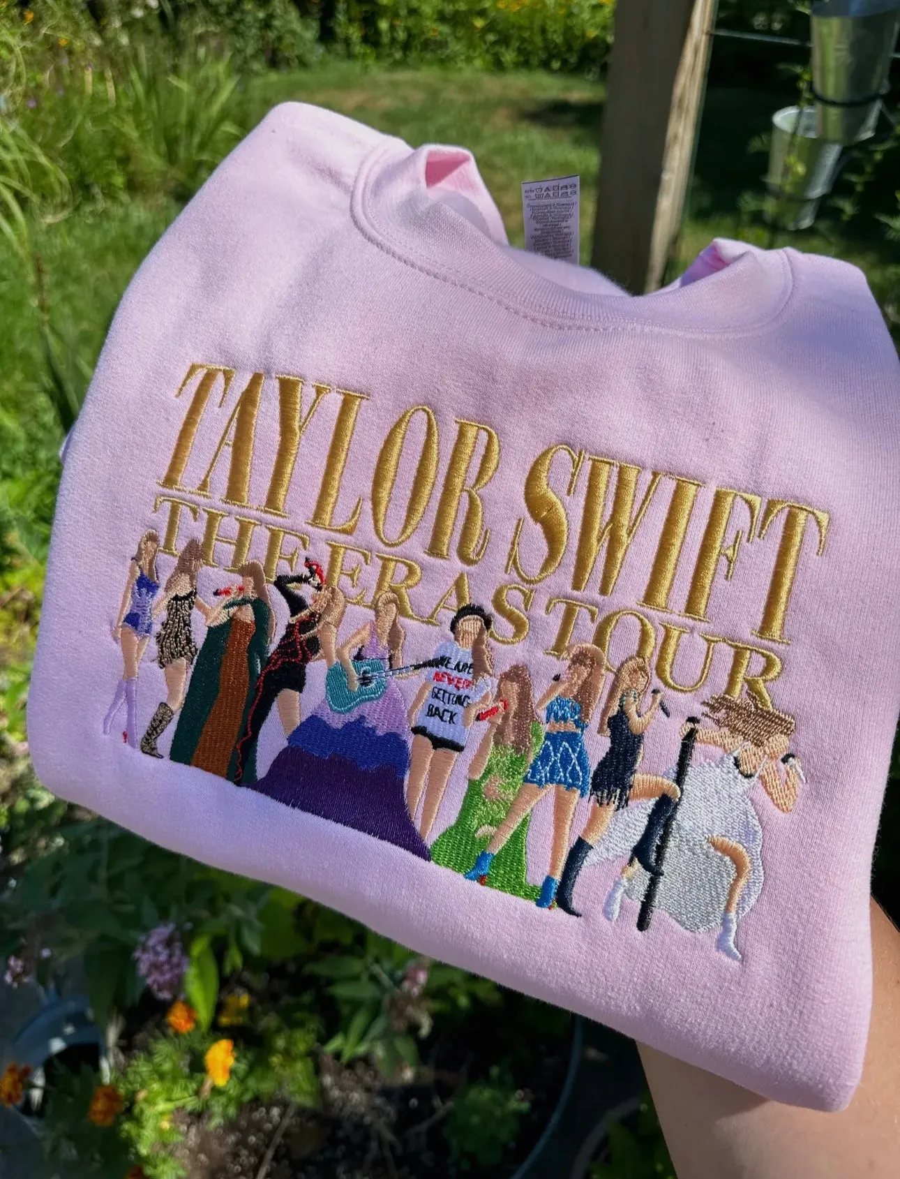New Eras Tour Taylor Swift Outfits Embroidered Crewneck