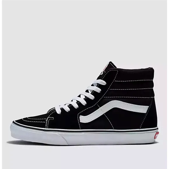 New in Box Vans SK8-Hi Boys Shoe in Black/Black/White Size 5M