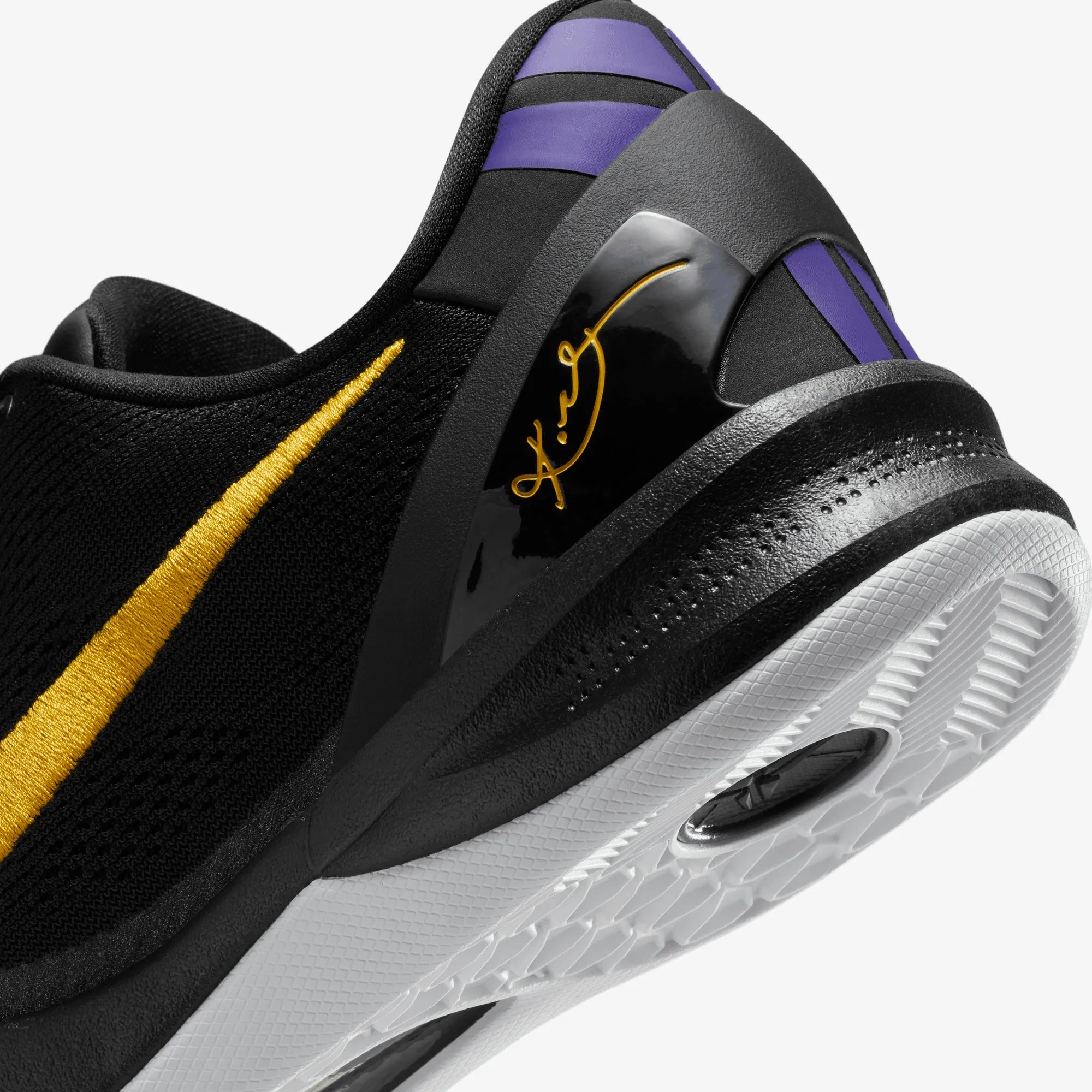 NIKE | KOBE BRYANT KOBE VIII PROTRO { BLACK/UNIVERSITY GOLD-WHITE-COURT PURPLE