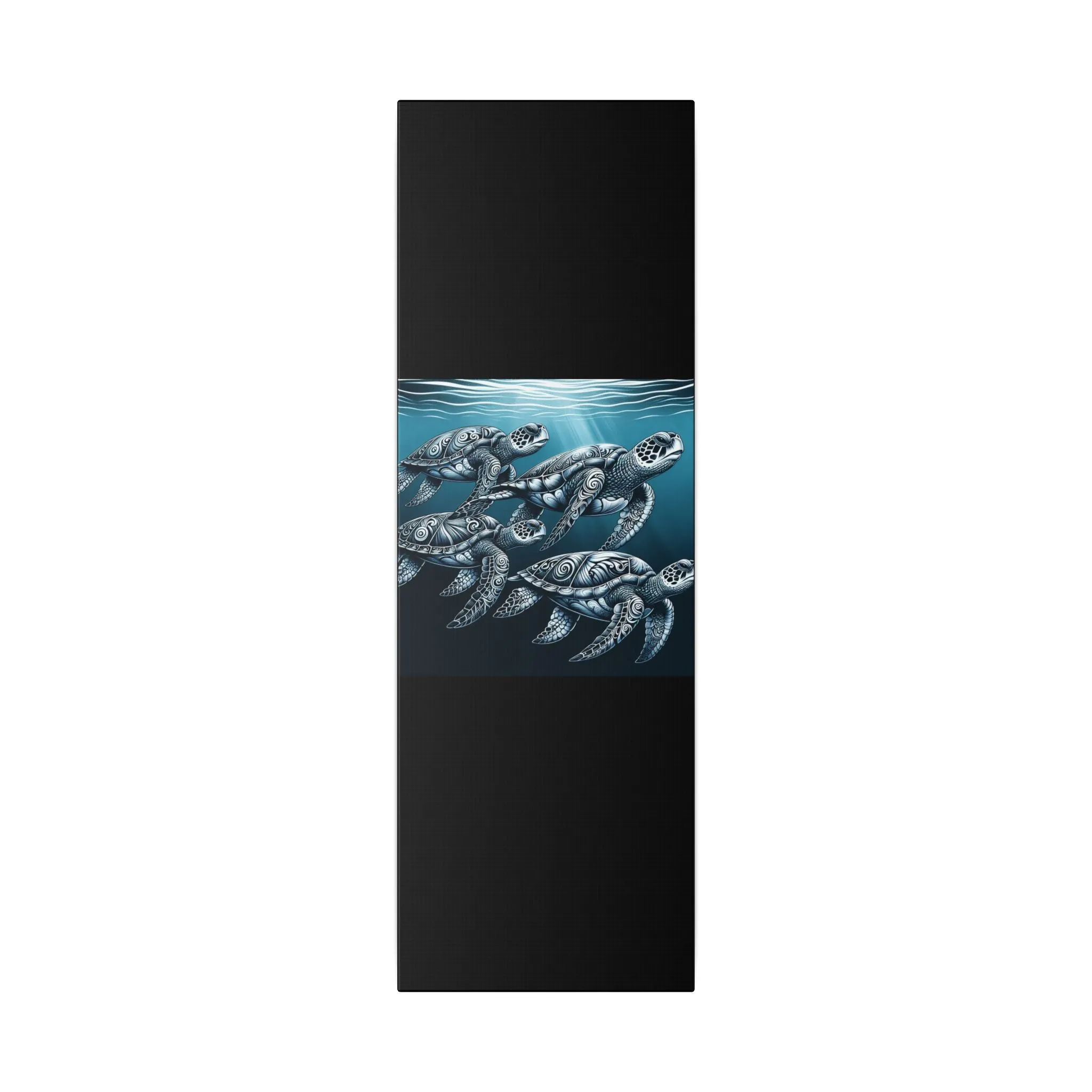 Ocean Turtle Stretched Canvas Art - Nautical Décor for Marine Life Lovers