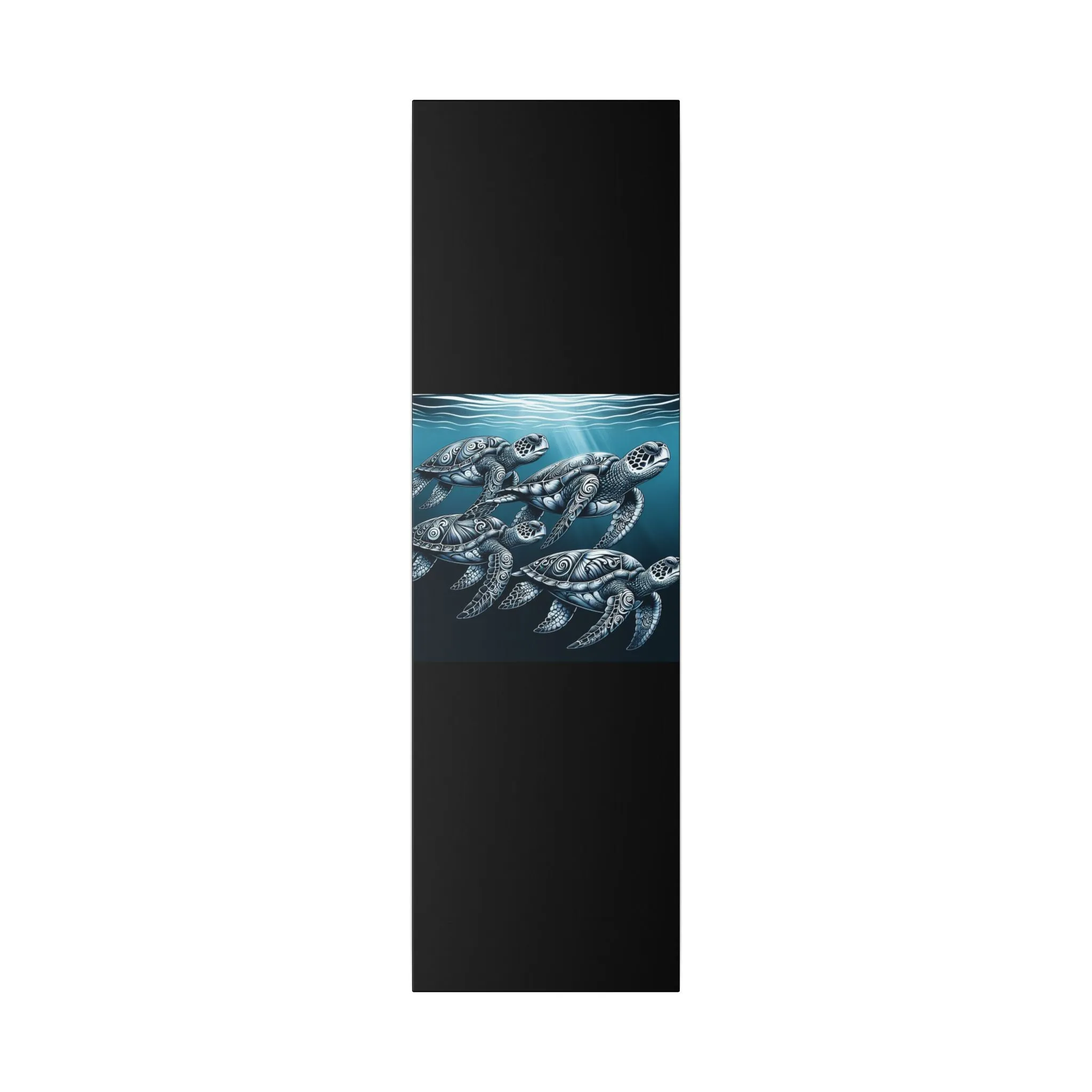 Ocean Turtle Stretched Canvas Art - Nautical Décor for Marine Life Lovers