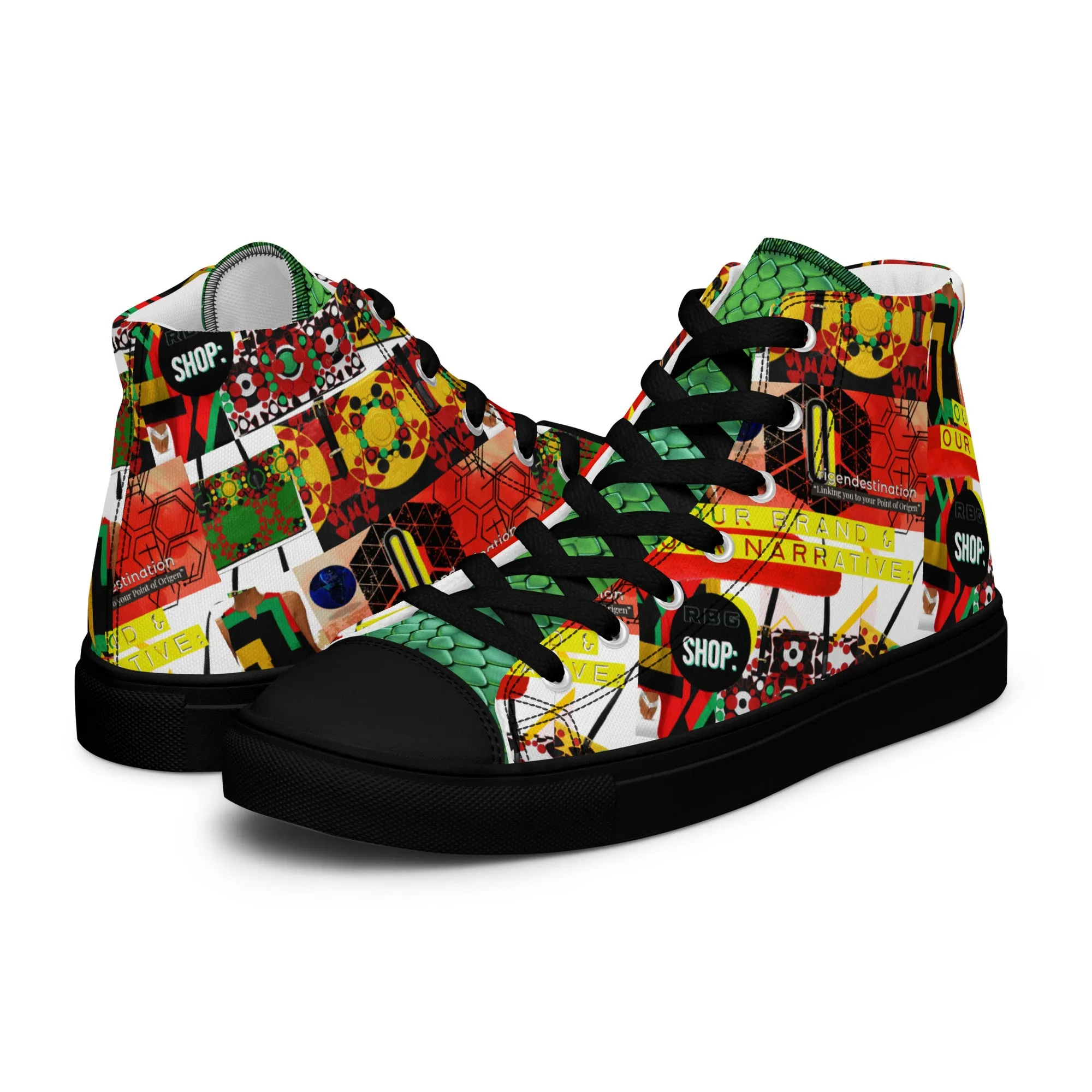 OD SIG news RBG Women’s high top canvas shoes OP4