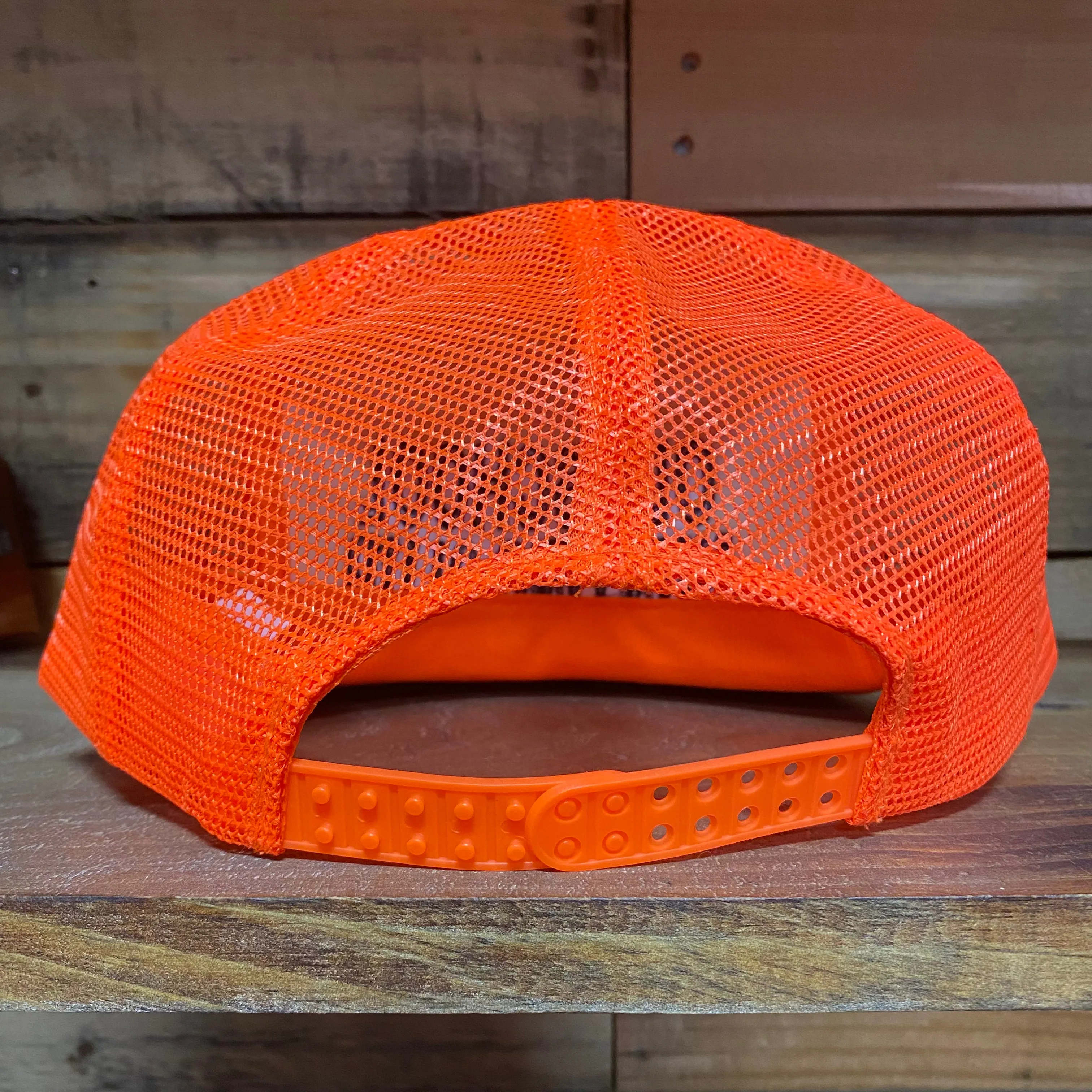 Old school hunting club vintage embroidered Orange mesh rope Snapback hat cap