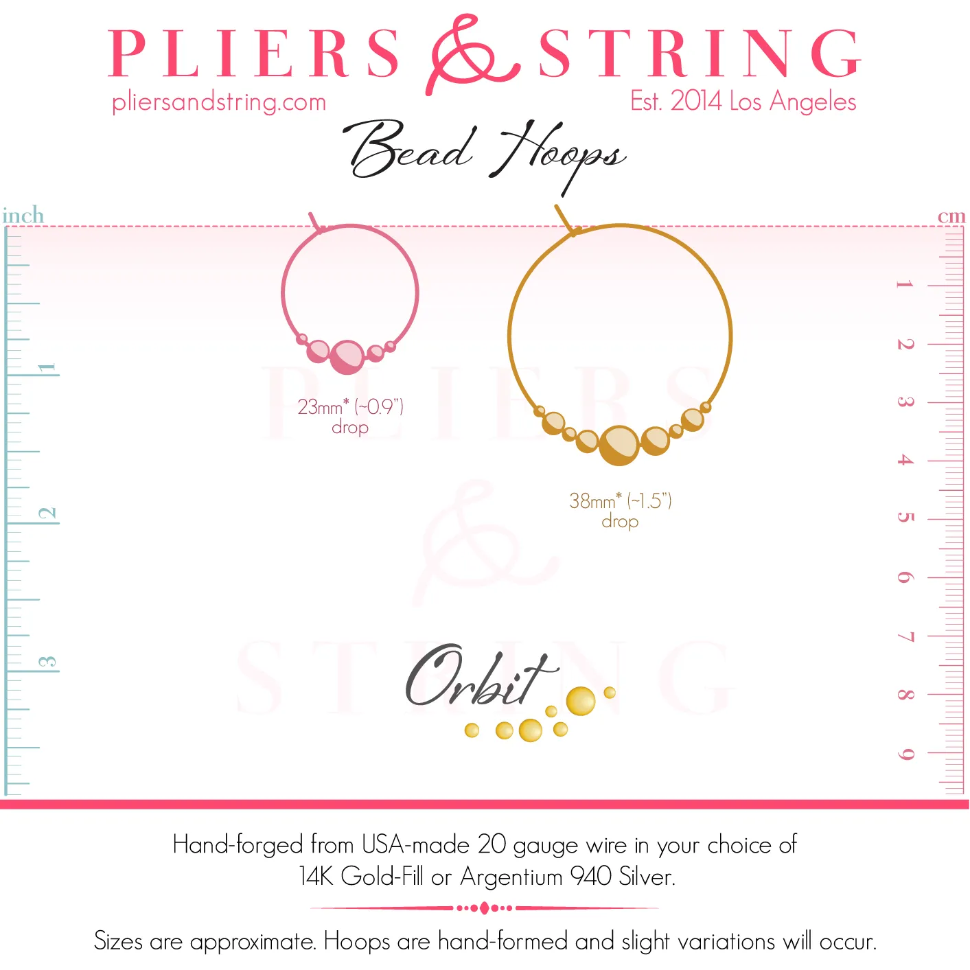ORBIT Bead Hoops