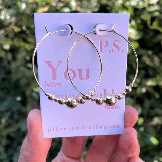 ORBIT Bead Hoops