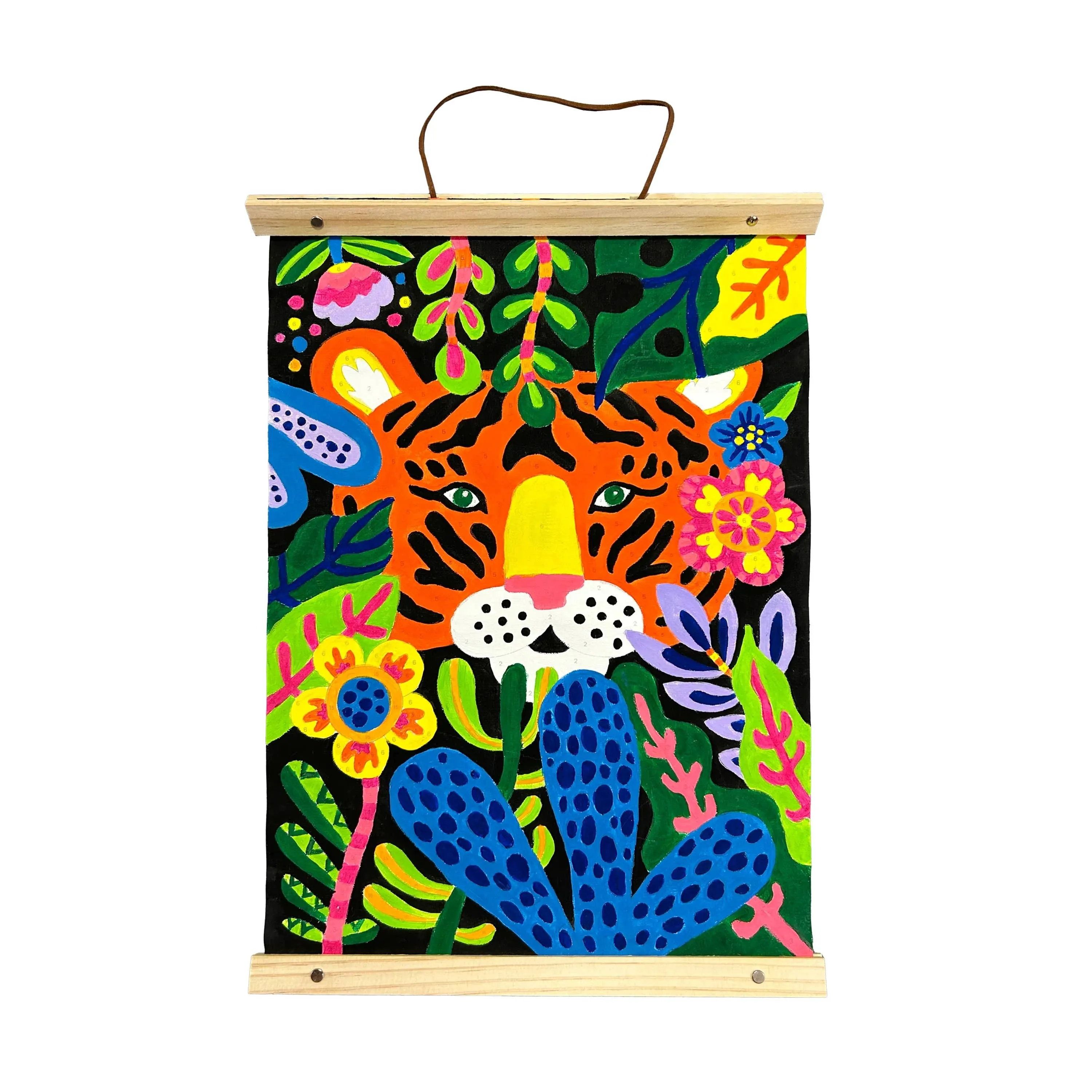 Paintology Paint By Number Canvas Kit - Tiger Eyes 25 PC Set