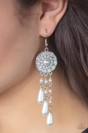 Paparazzi Dreams Can Come True - White Earrings