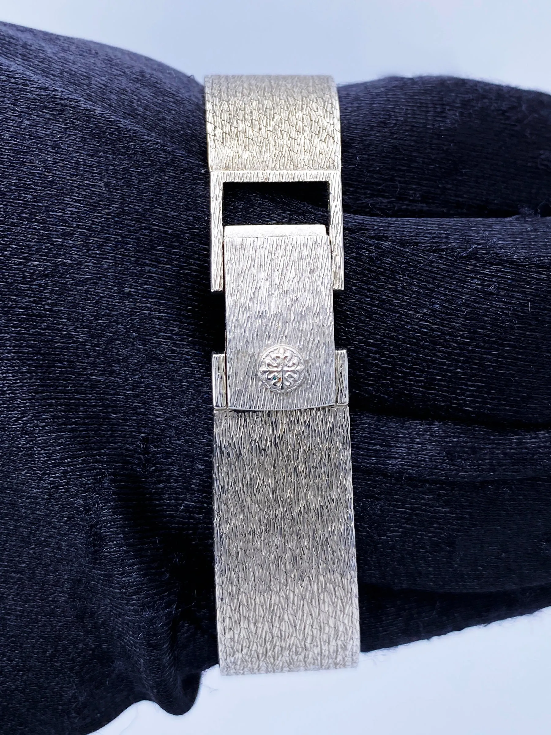Patek Philippe Diamond Bezel 18K White Gold Ladies Watch